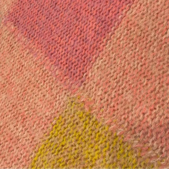 NWT Free People Domino Alpaca Pullover Sweater - Prairie Sunset Combo - Picture 12 of 16